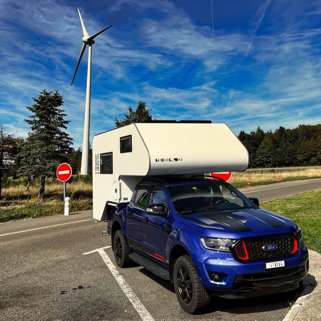 Die Rastplätze in Frankreich sind jeweils top ausgerüstet und laden zum Verweilen ein.