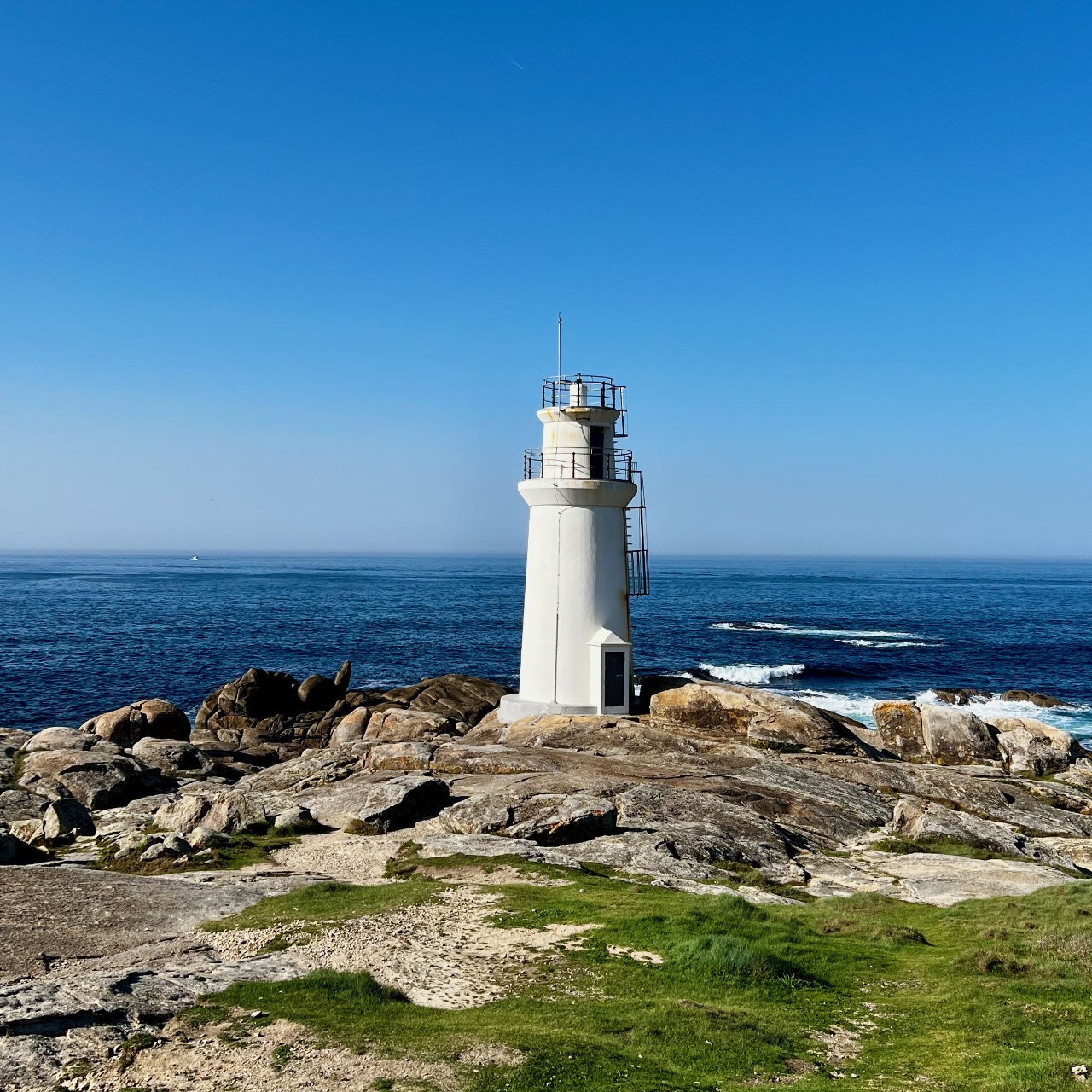 Auf dem Bild ist der Leuchtturm von Muxia zu sehen.