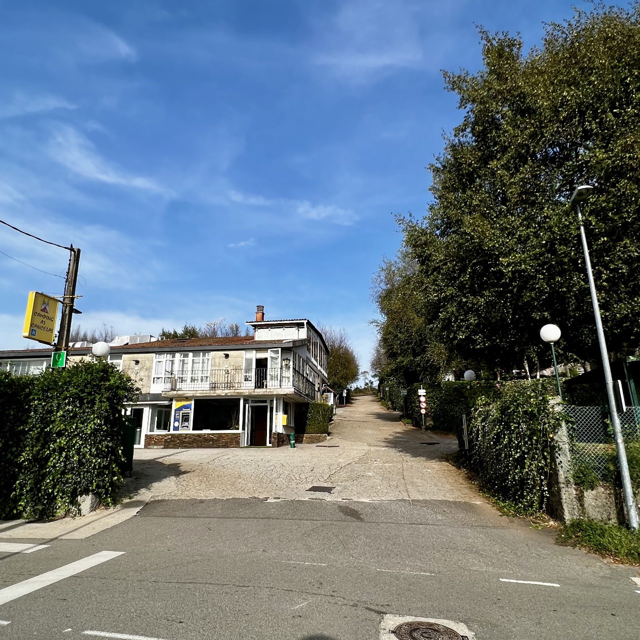 Camping as Cancelas in Santiago de Compostela.